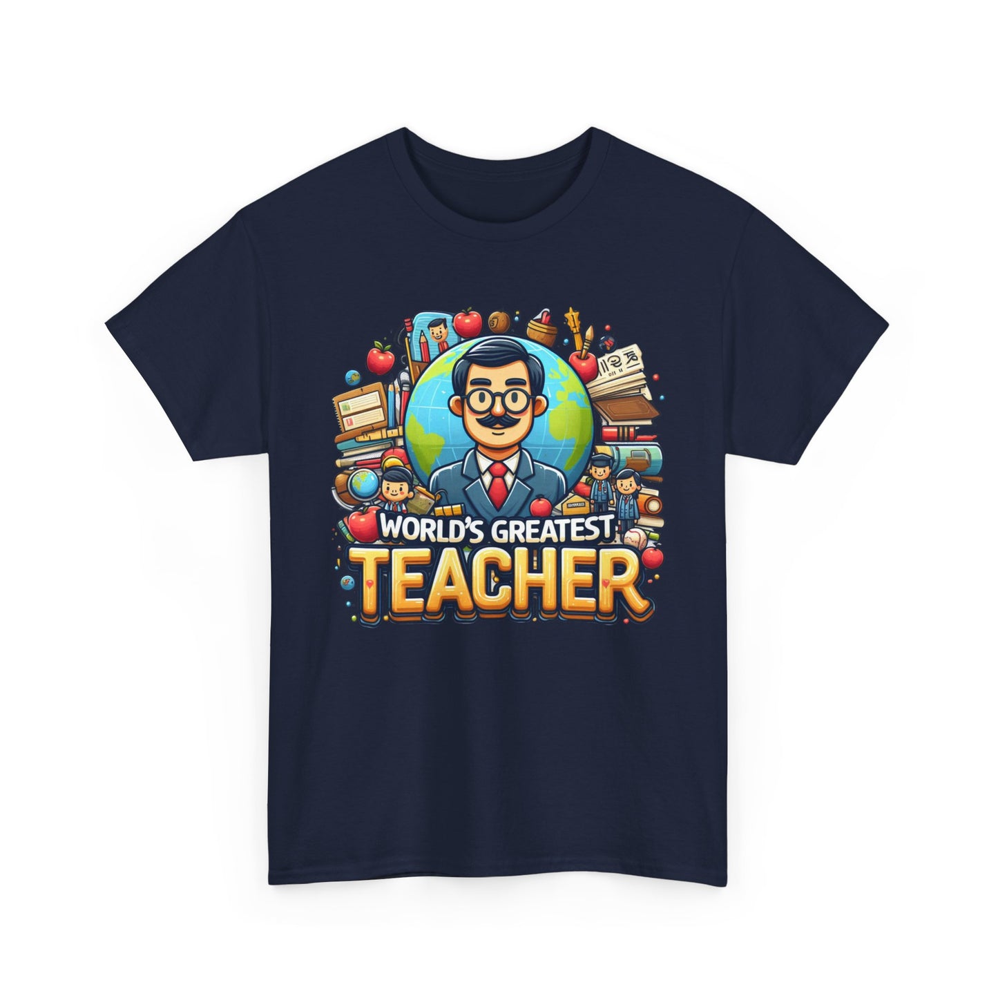 World's Greatest Teacher - Unisex Heavy Cotton Tee (G1)