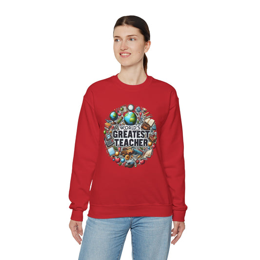 World's Greatest Teacher - Unisex Heavy Blend™ Crewneck Sweatshirt (G3)