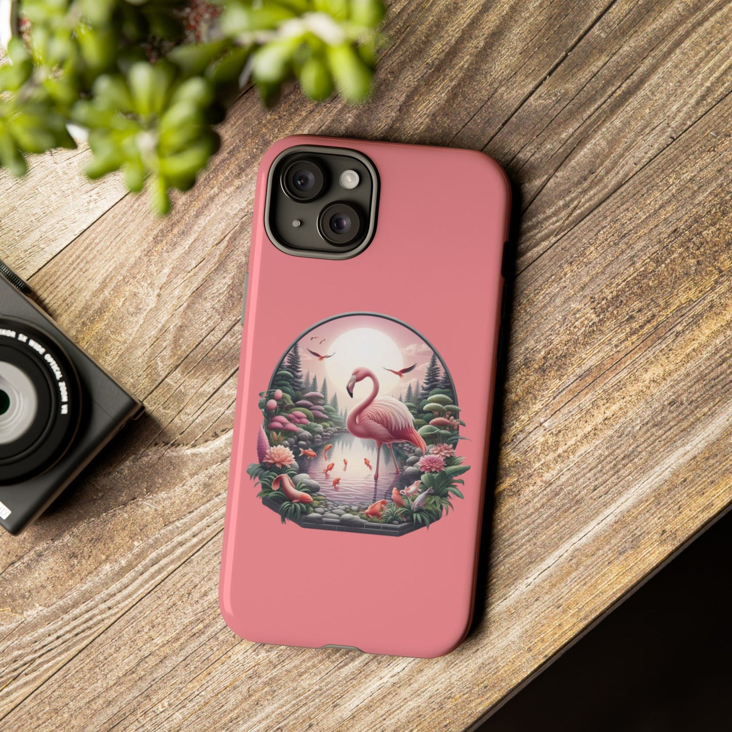 Pink Flamingo - iPhone Tough Phone Case