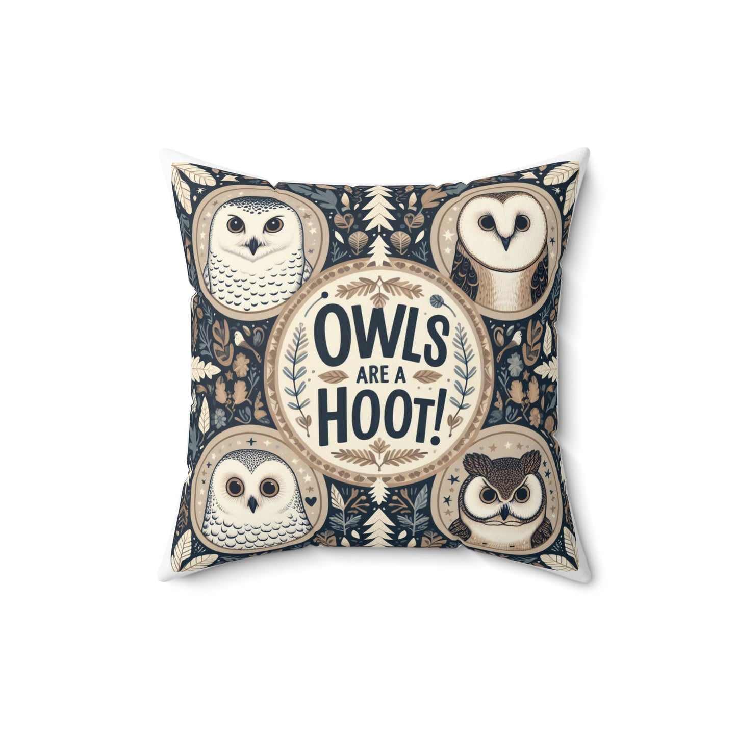 Owls Are A Hoot - Spun Polyester Square Pillow