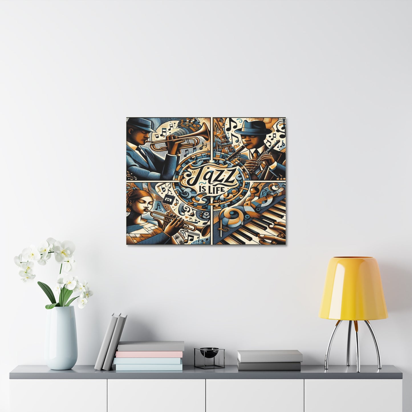 Jazz Is Life - Original Inspiration - on Stretched Canvas