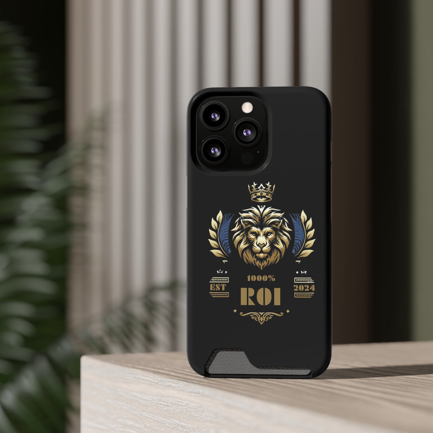 1000%ROI Phone Case With Card Holder (Compatible with iPhone 13, and Samsung Galaxy S21, S22 models)