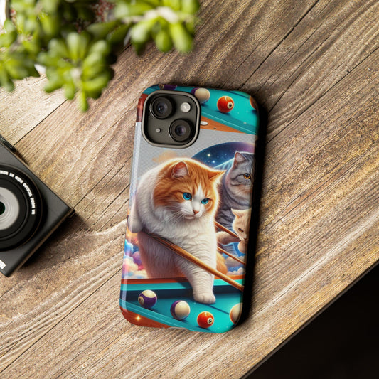 Kitty Billiards - iPhone Tough Phone Cases