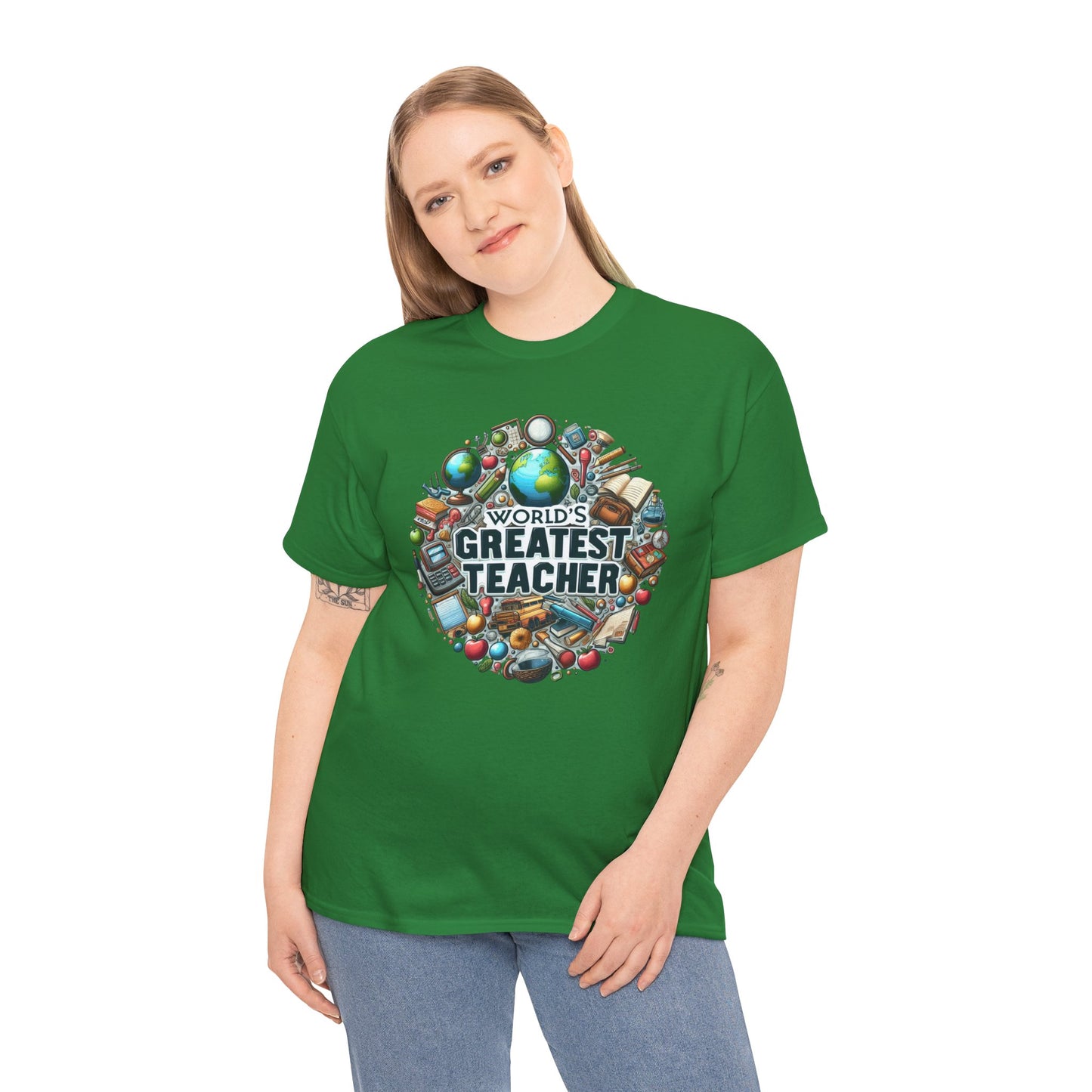 World's Greatest Teacher - Unisex Heavy Cotton Tee (G3)