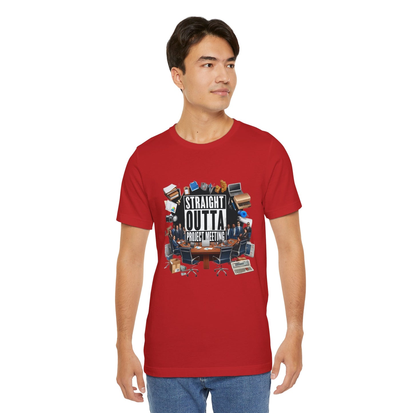 Straight Outta Project Meeting Short Sleeve Tee