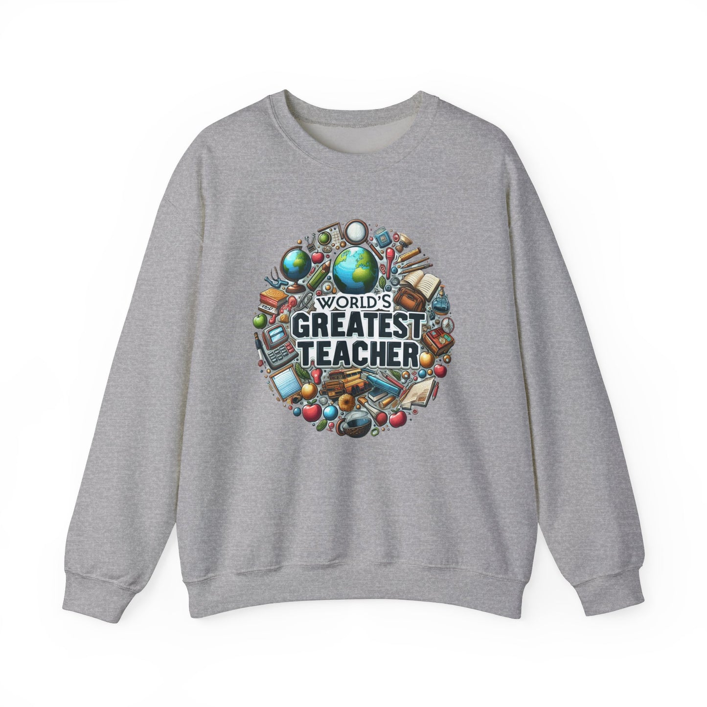 World's Greatest Teacher - Unisex Heavy Blend™ Crewneck Sweatshirt (G3)