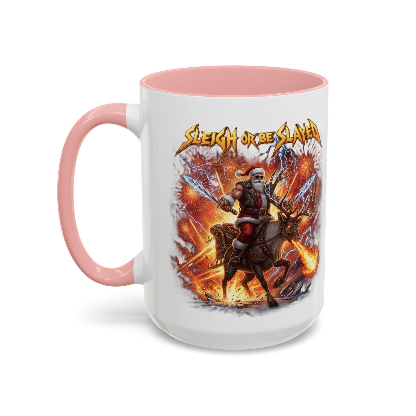 "Sleigh or Be Slayed" Mug | Ceramic Coffee Cup | Holiday Mug