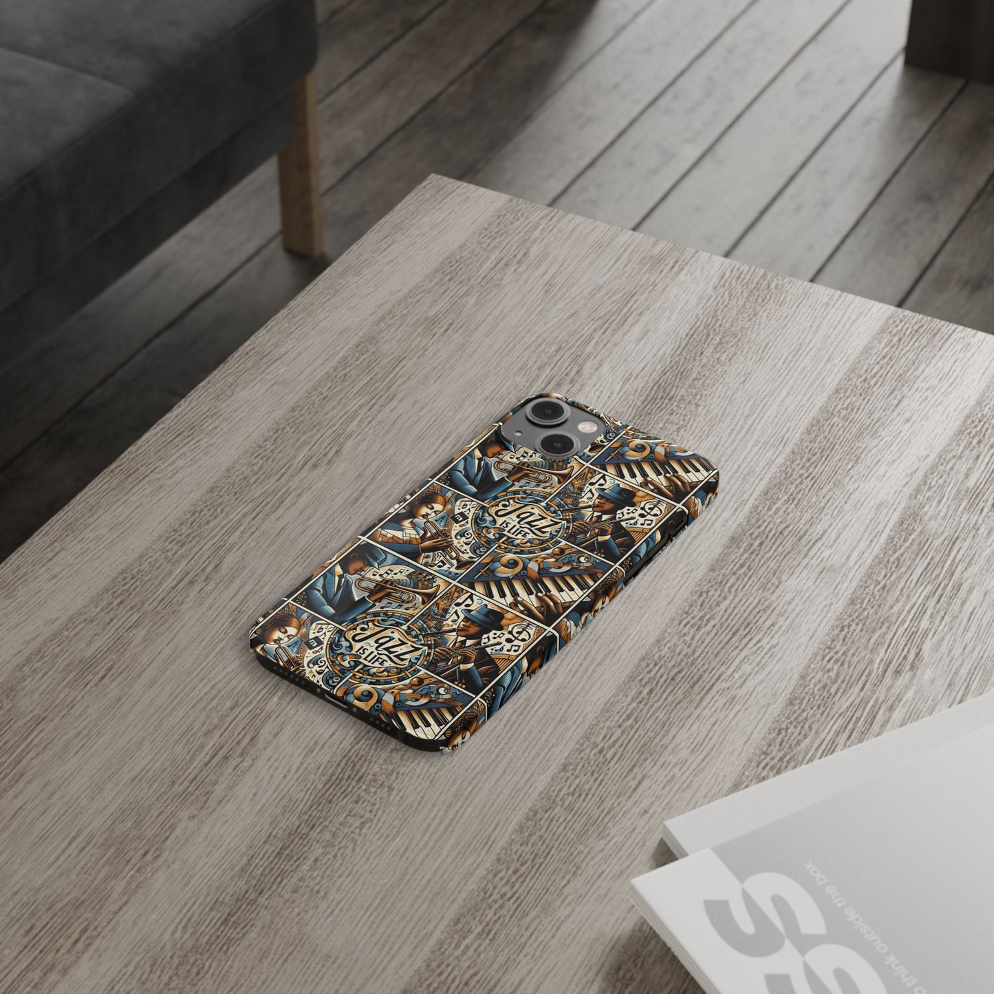 iPhone Slim Phone Cases - Jazz Is Life