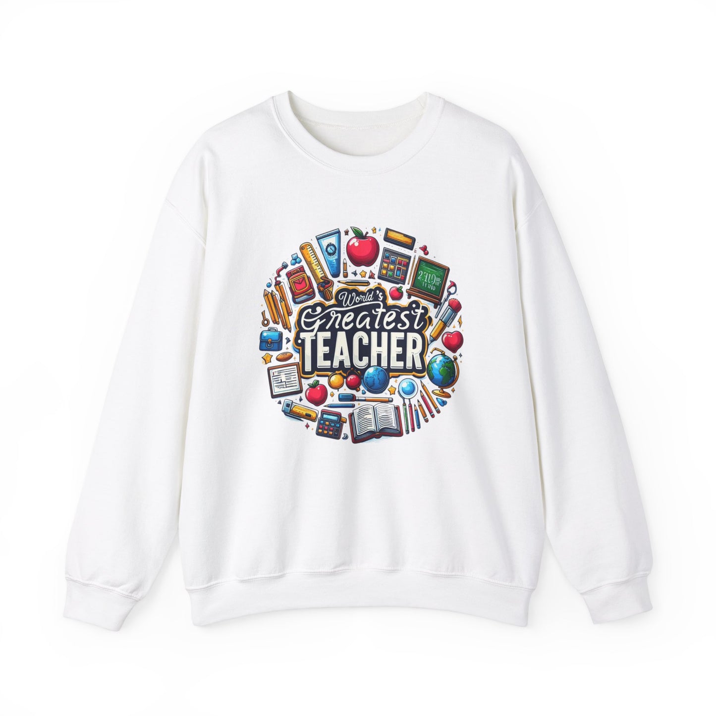 World's Greatest Teacher - Unisex Heavy Blend™ Crewneck Sweatshirt (G2)