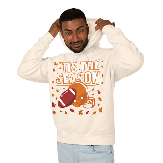 Tis The Season Apparel Fall Football Sweatshirt, Cozy Autumn Hoodie, Unisex Hooded Sweatshirt, Perfect for Game Day