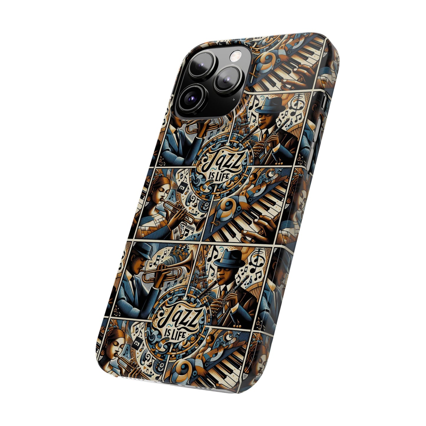 iPhone Slim Phone Cases - Jazz Is Life