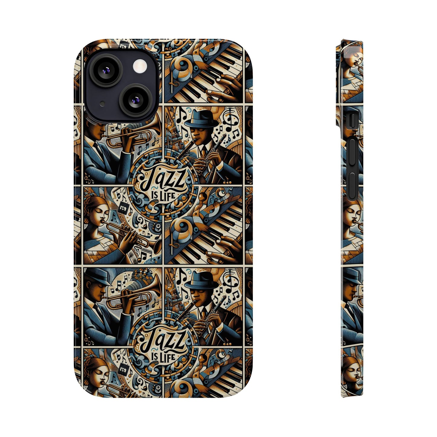 iPhone Slim Phone Cases - Jazz Is Life