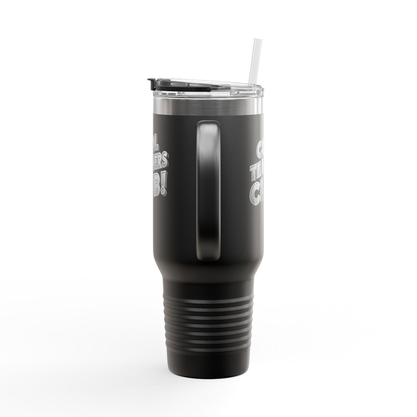 Cool Teacher's Club, Spill-proof, 40oz Stainless Steel Insulated Travel Mug