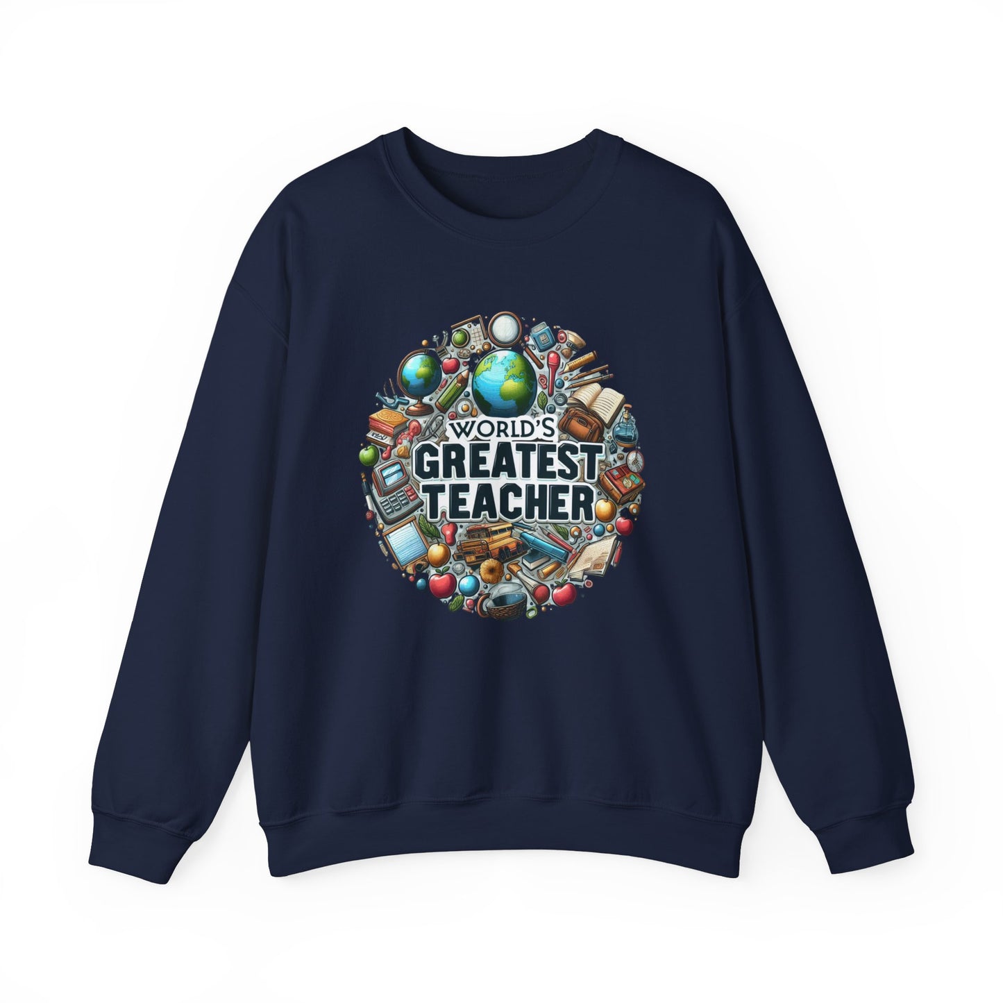 World's Greatest Teacher - Unisex Heavy Blend™ Crewneck Sweatshirt (G3)
