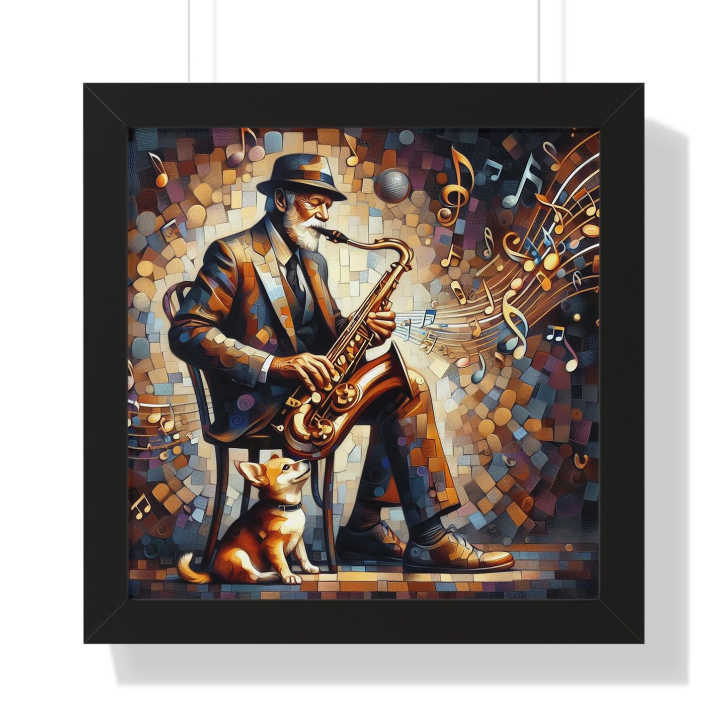 Man's Best Friend -  Unique Wall Art -  Framed Vertical Poster