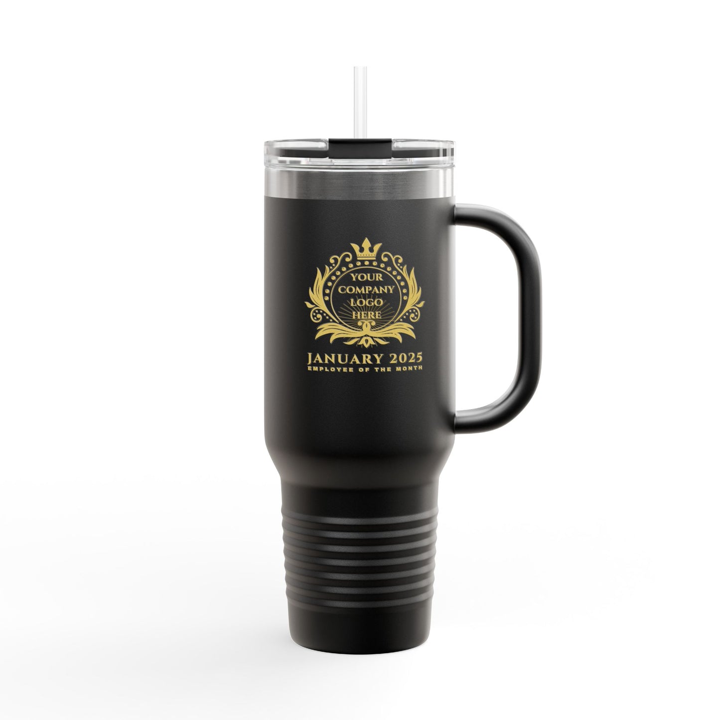 Employee Of the Month, Customizable, 40oz Spillproof, Stainless Steel Double-Insulated Travel Mug