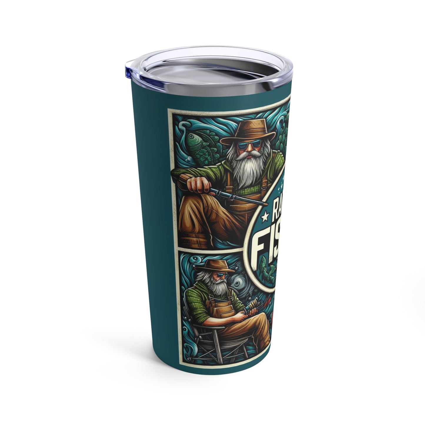 I'd Rather Be Fishing - 20oz Dark Teal Tumbler