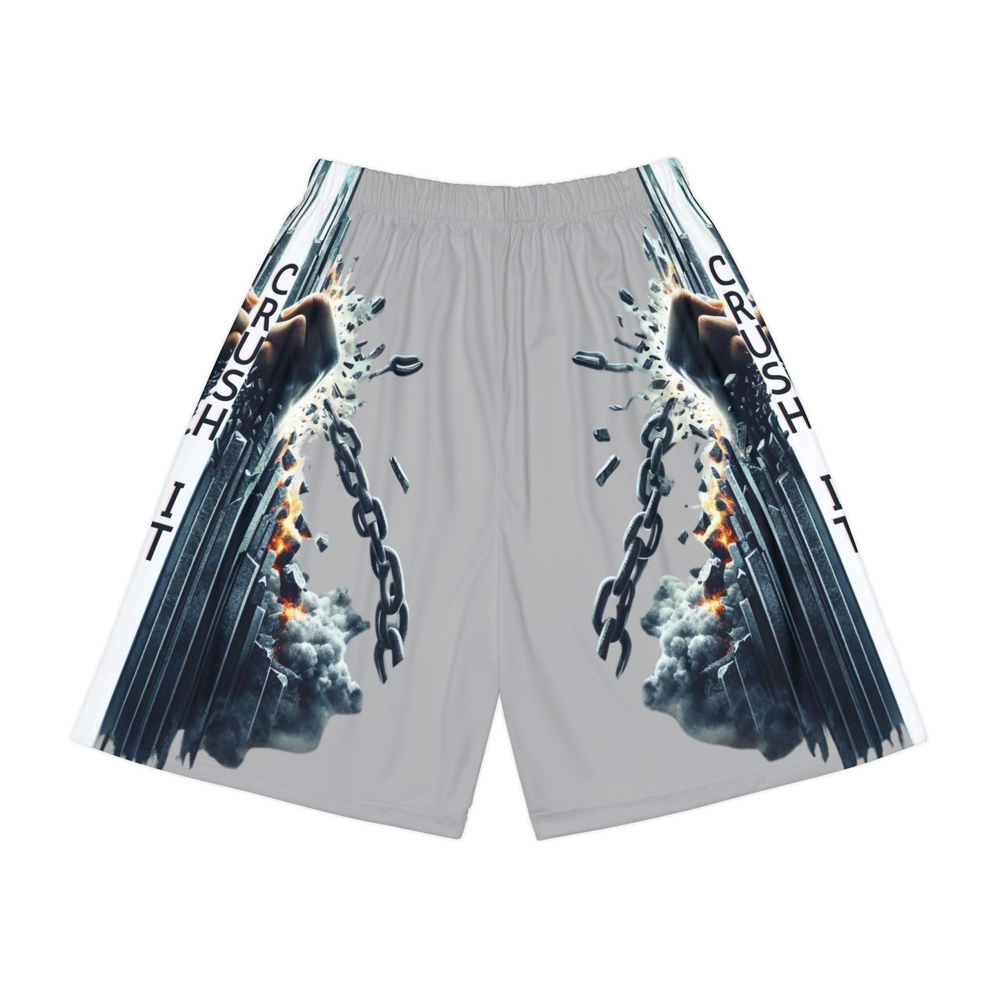 CRUSH IT! - Men’s Sports Shorts - Light Grey