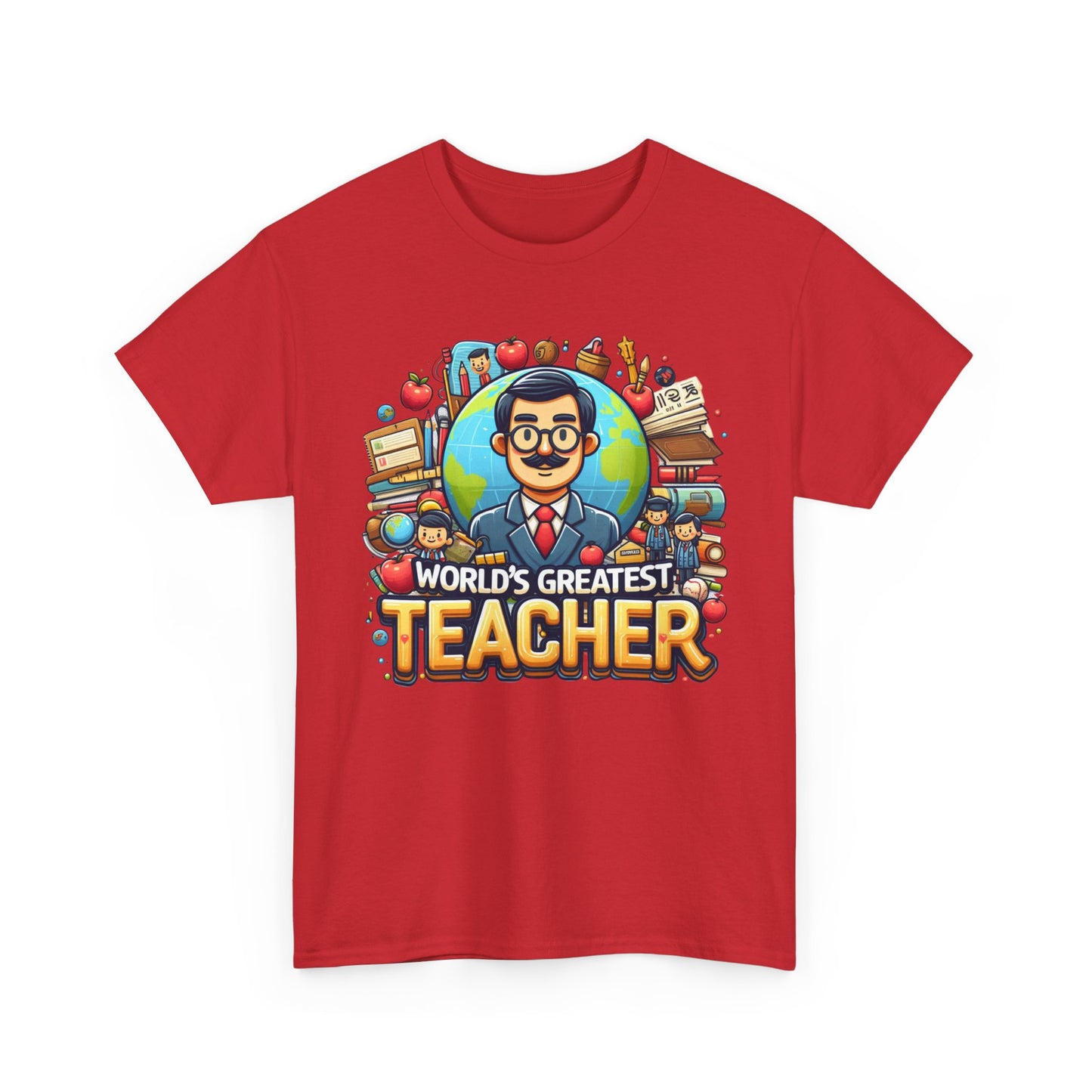 World's Greatest Teacher - Unisex Heavy Cotton Tee (G1)