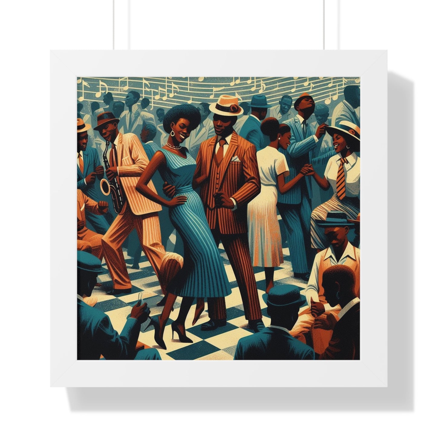 Those Were The Days -  Unique Wall Art - Framed Vertical Poster