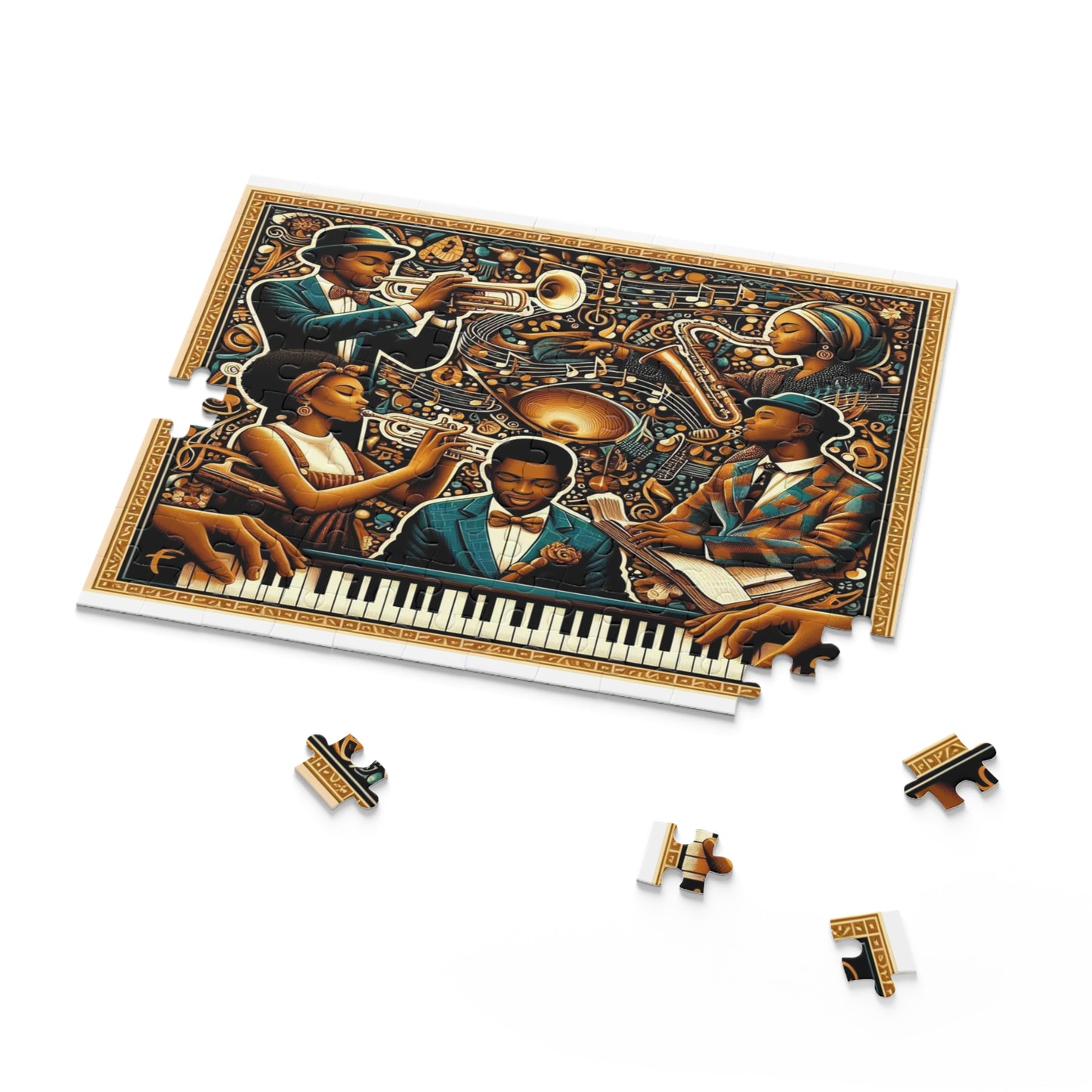 A Jazz Ensemble Puzzle (120, 252, 500-Piece)