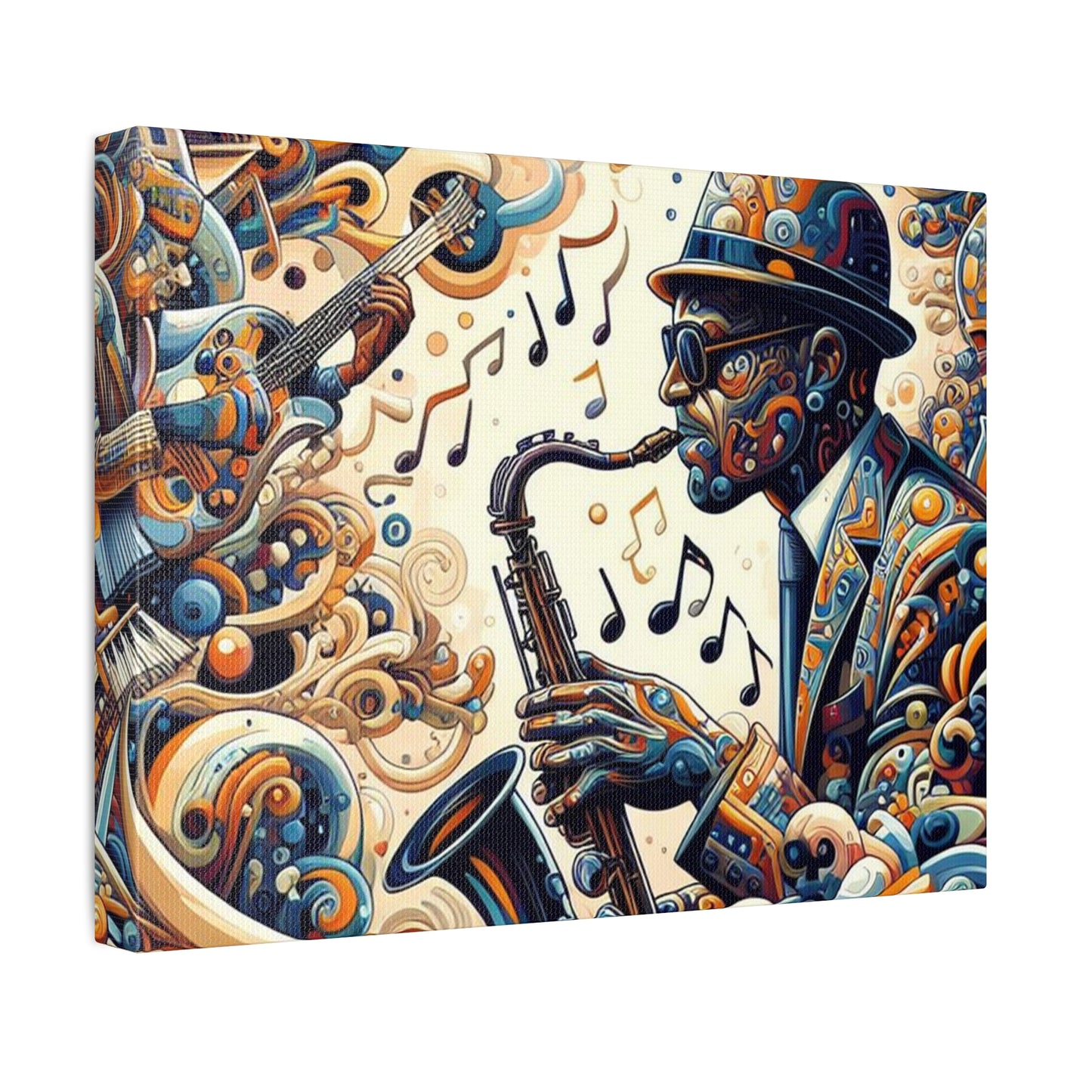 Vibing - Front and Side Printed Wall Art on Stretched Canvas