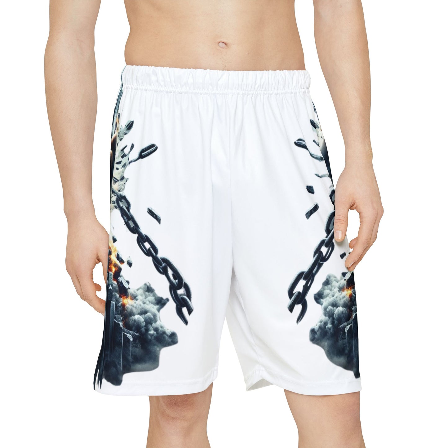 UNSTOPPABLE Men’s Sports Shorts - White