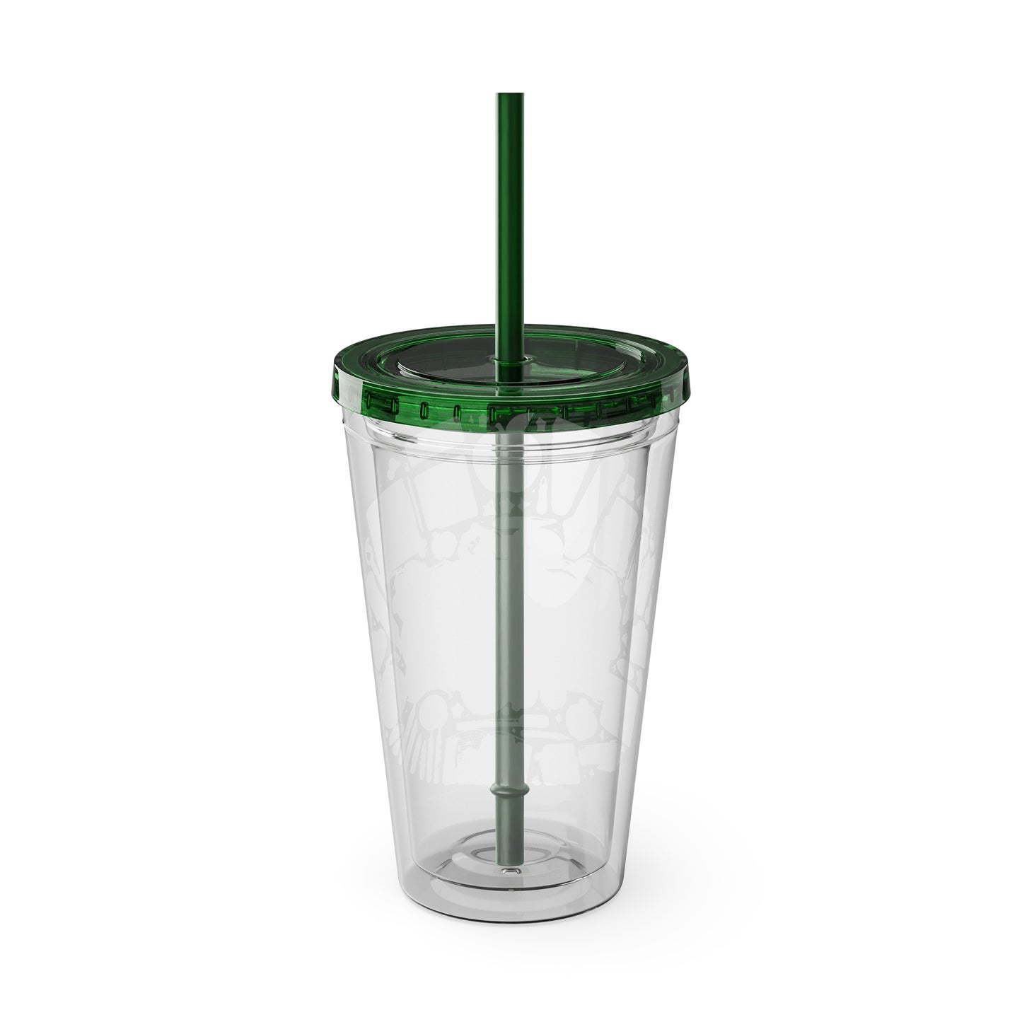 World's Greatest Teacher - Sunsplash Tumbler with Straw, 16oz (G2)