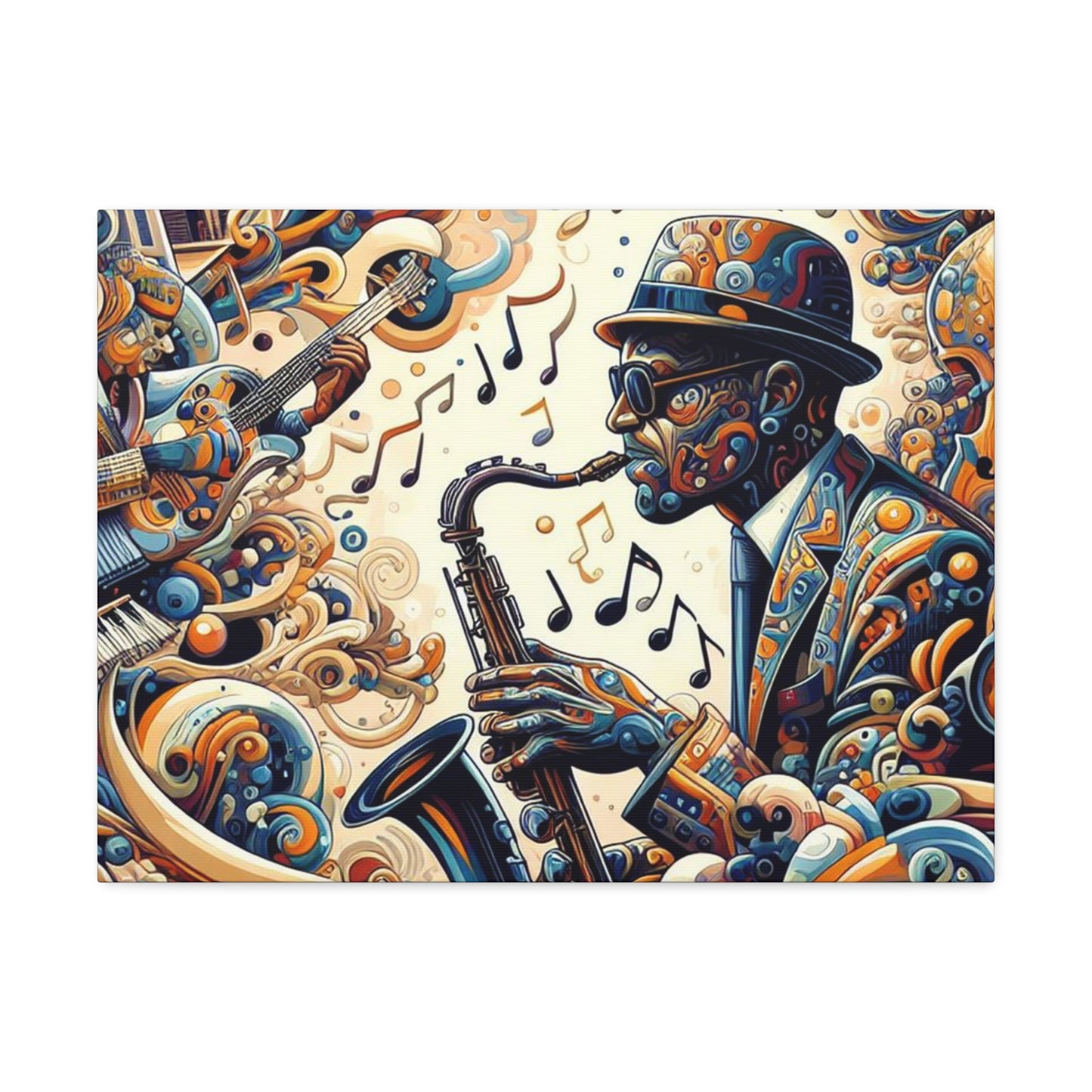 Vibing - Front and Side Printed Wall Art on Stretched Canvas