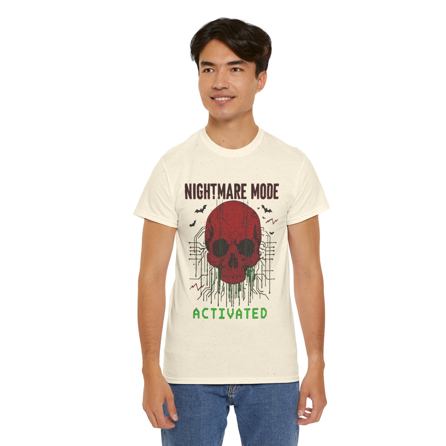 NIGHTMARE MODE ACTIVATED TShirt (Red Skull)