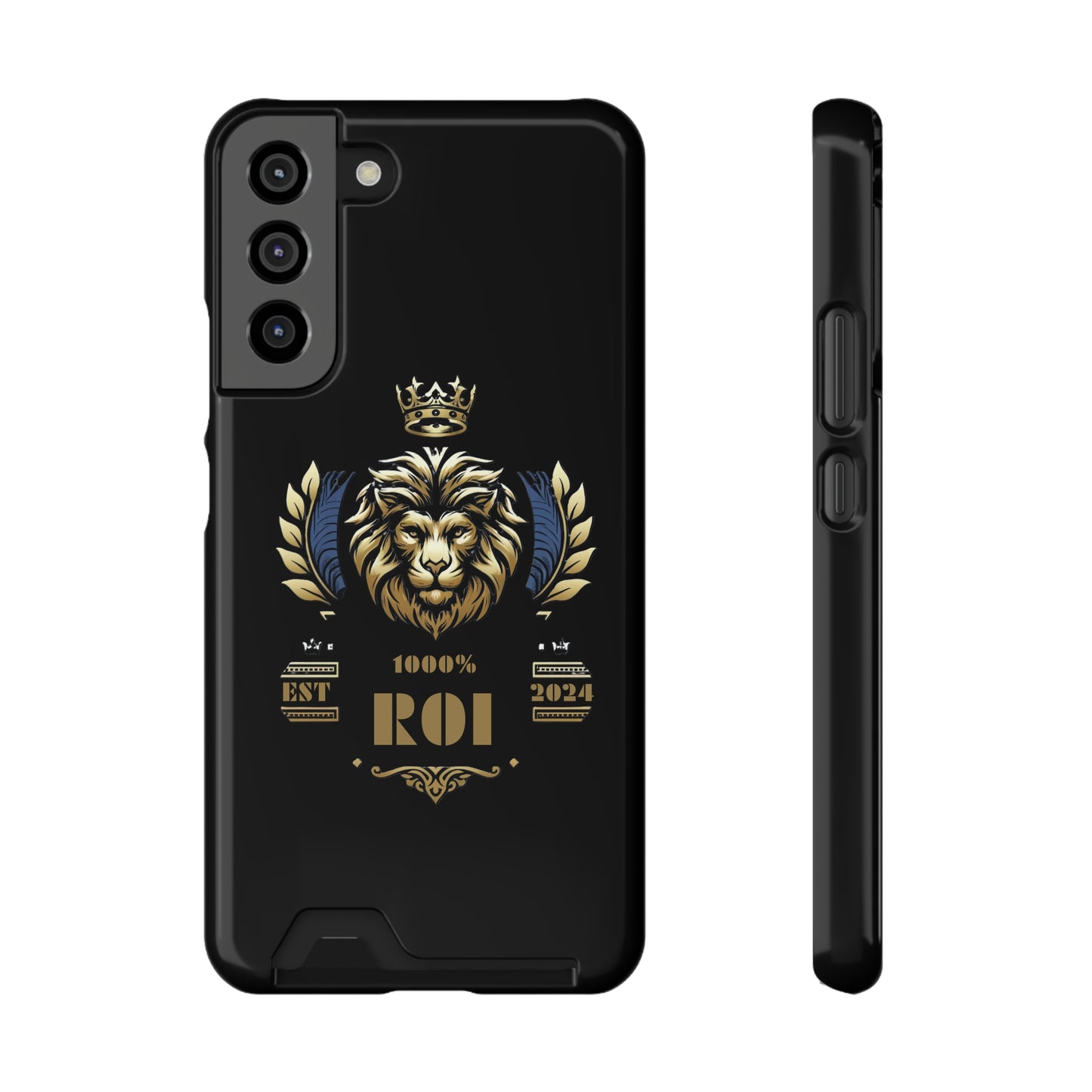 1000%ROI Phone Case With Card Holder (Compatible with iPhone 13, and Samsung Galaxy S21, S22 models)