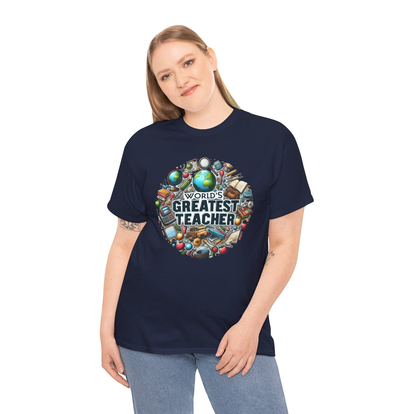 World's Greatest Teacher - Unisex Heavy Cotton Tee (G3)