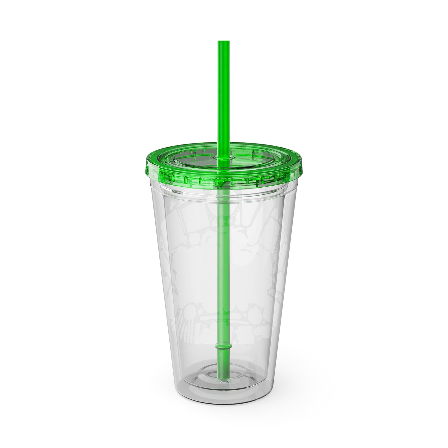 World's Greatest Teacher - Sunsplash Tumbler with Straw, 16oz (G2)