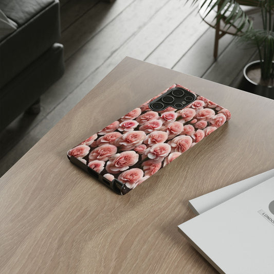 Pink Carnations - Durable Tough Phone Cases