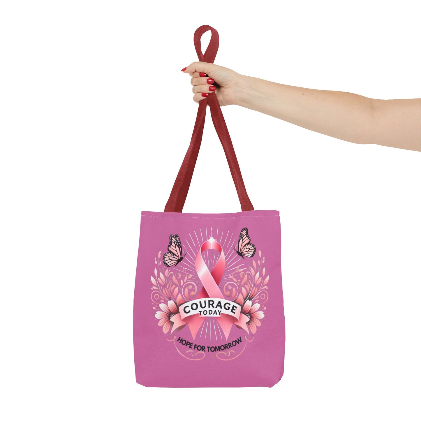 Courage Today... Breast Cancer Awareness Tote Bag