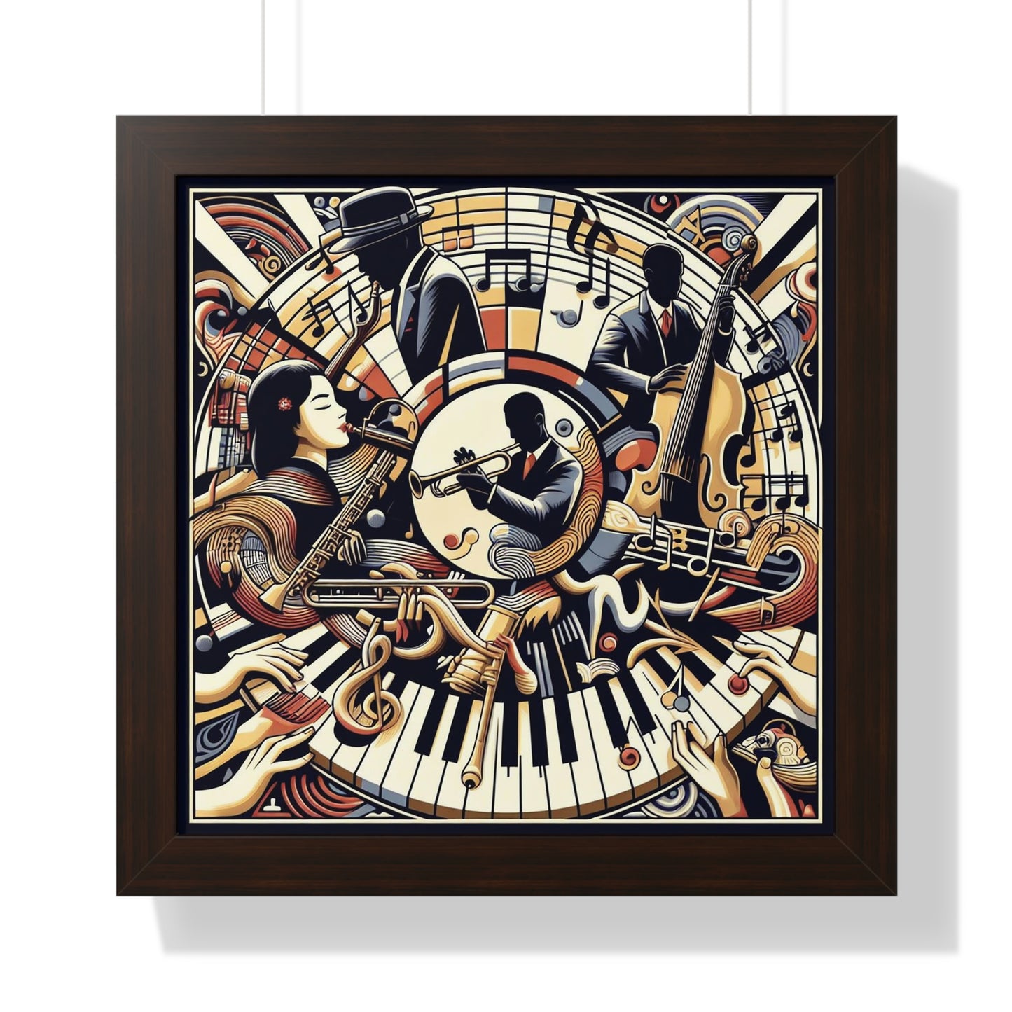 Cool Jazz At Its Finest - Framed Vertical Poster