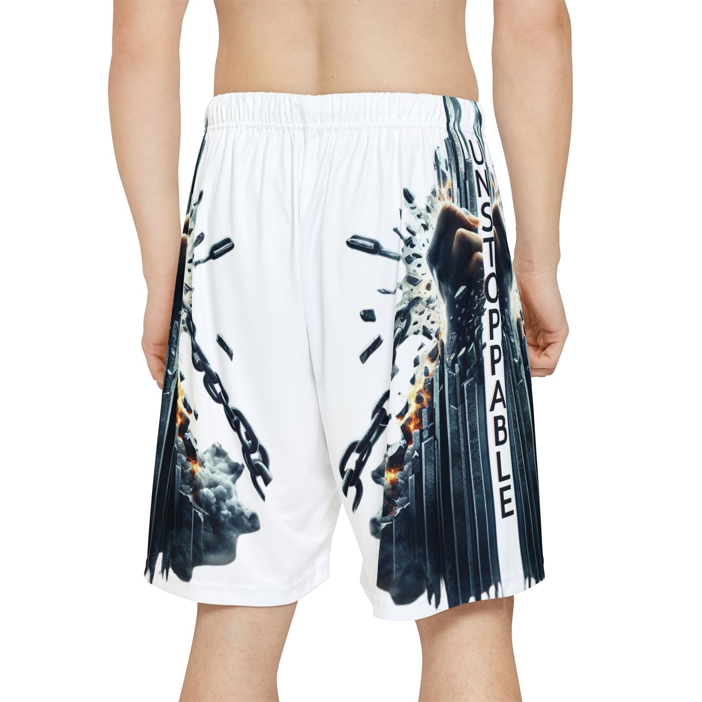 UNSTOPPABLE Men’s Sports Shorts - White