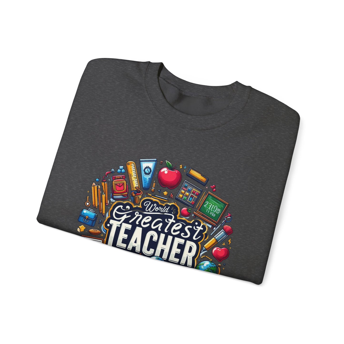 World's Greatest Teacher - Unisex Heavy Blend™ Crewneck Sweatshirt (G2)