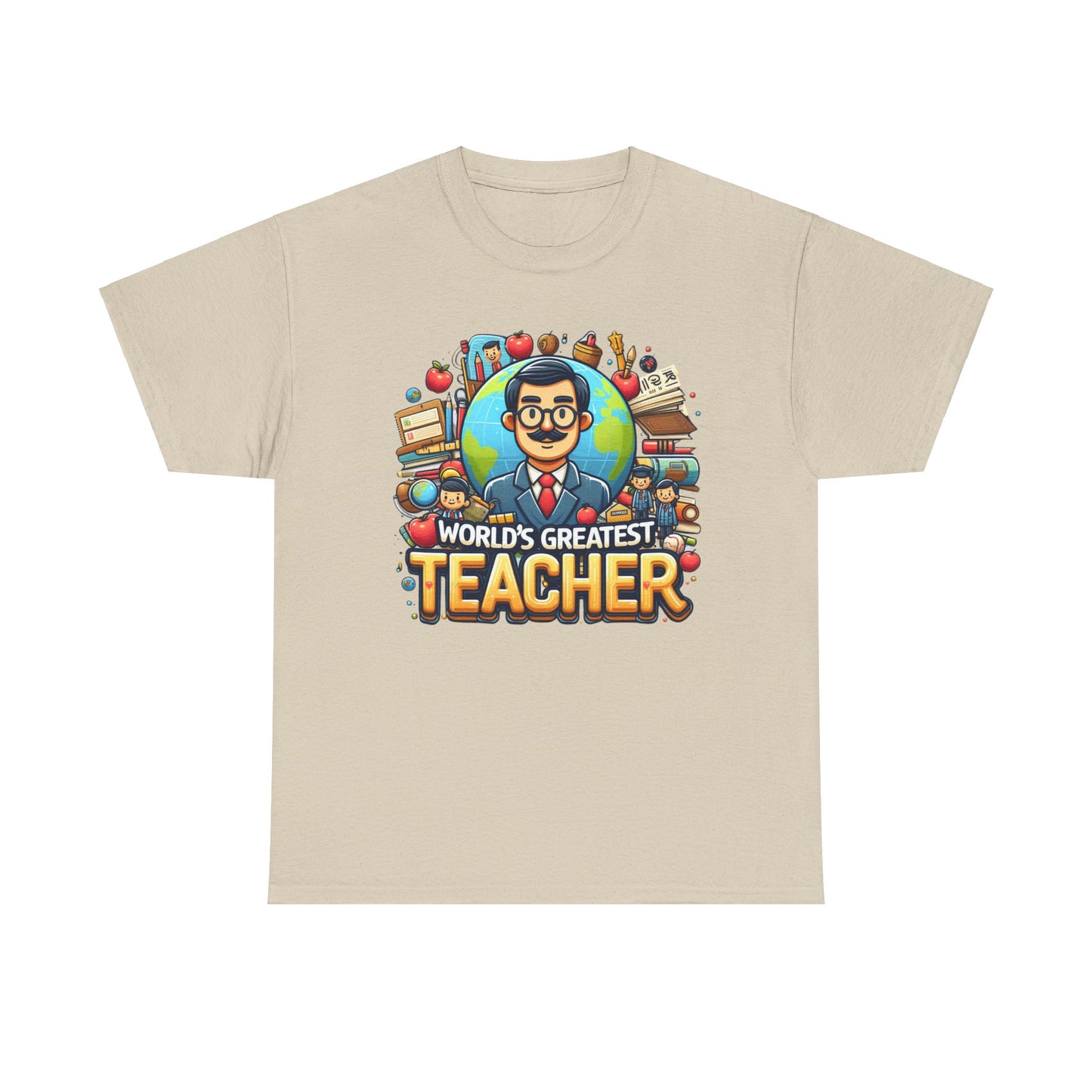 World's Greatest Teacher - Unisex Heavy Cotton Tee (G1)
