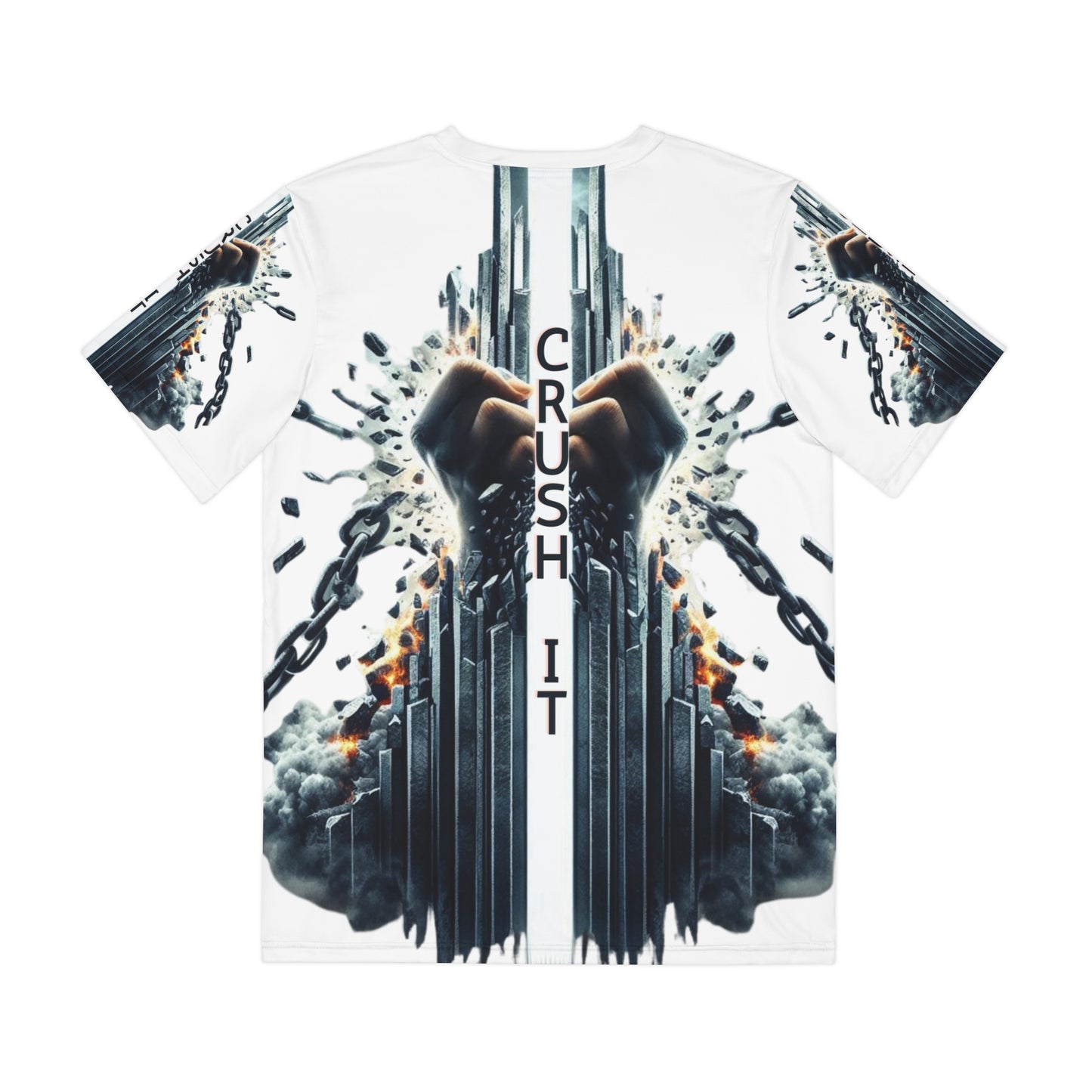 CRUSH IT! -Men's Polyester Tee - White