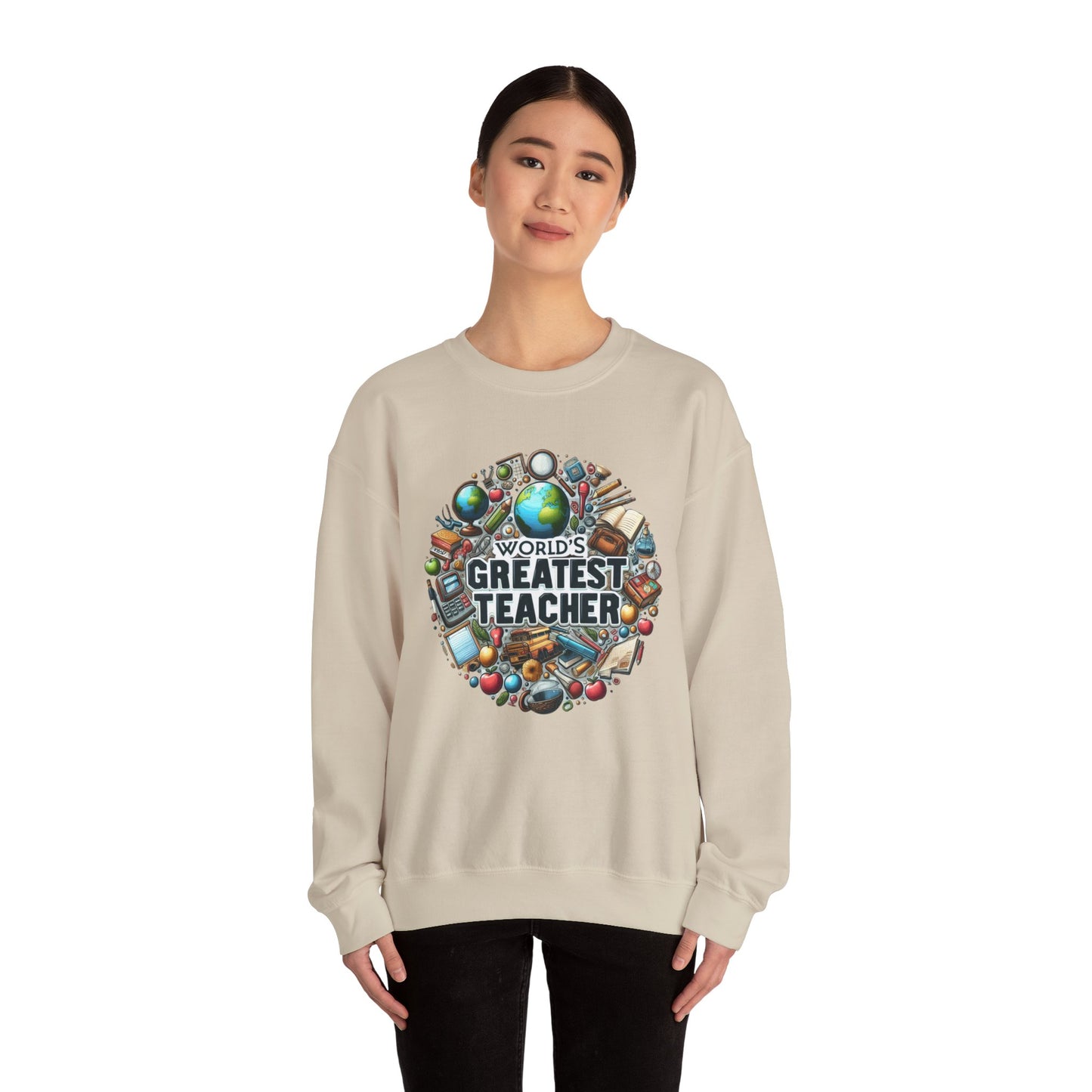 World's Greatest Teacher - Unisex Heavy Blend™ Crewneck Sweatshirt (G3)
