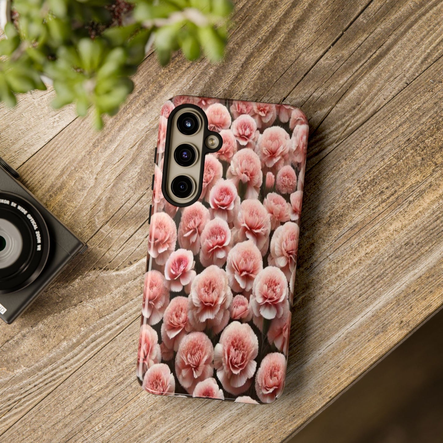 Pink Carnations - Durable Tough Phone Cases