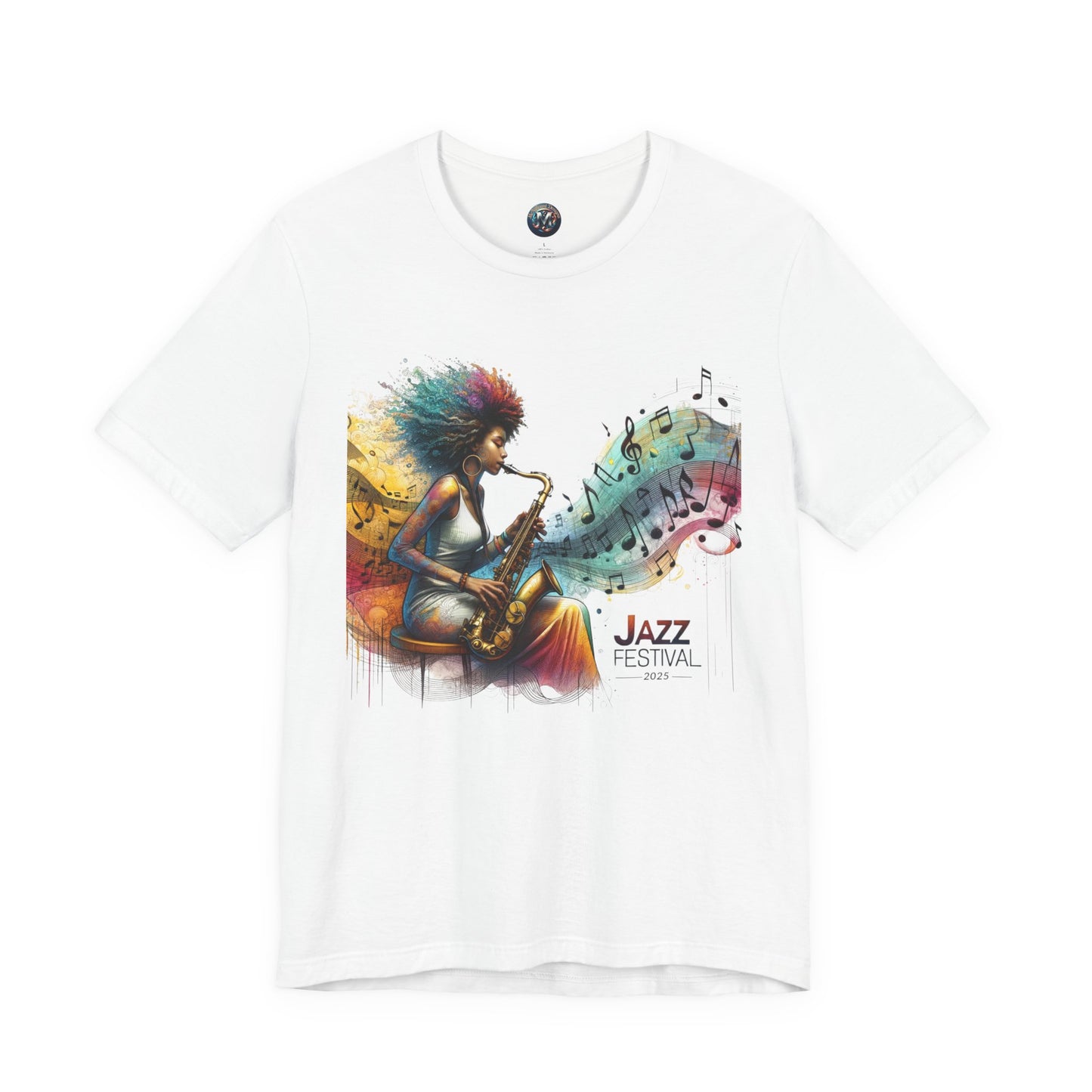 "Saxy Lady" Jazz Festival 2025 - Short Sleeve Tee - Both Sides Printed