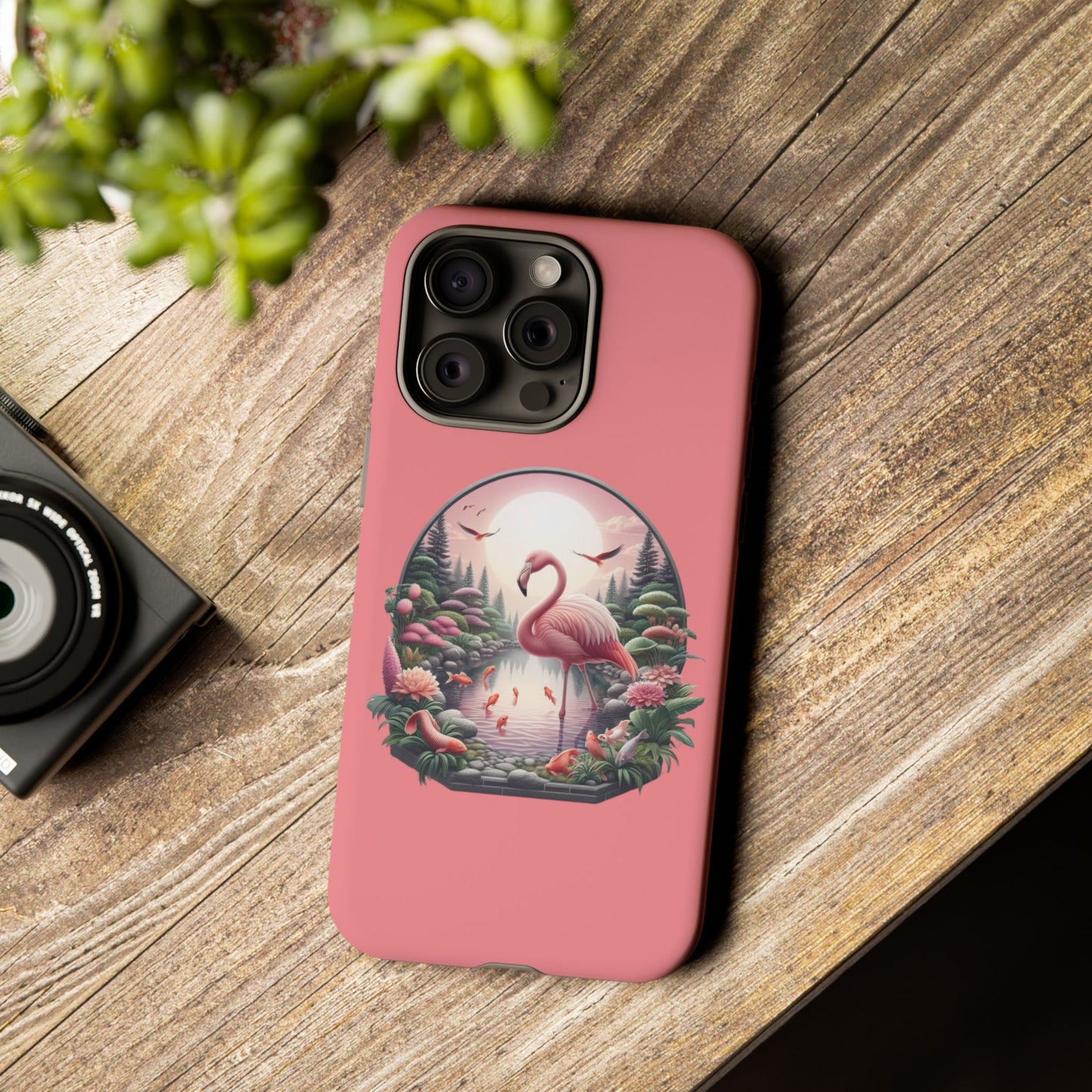 Pink Flamingo - iPhone Tough Phone Case