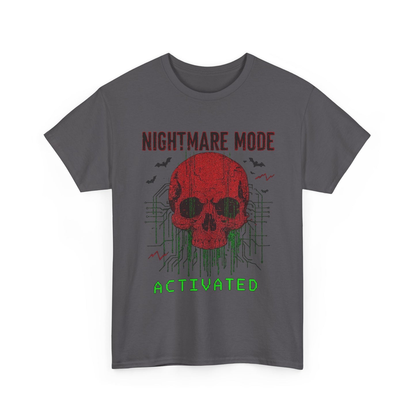 NIGHTMARE MODE ACTIVATED TShirt (Red Skull)