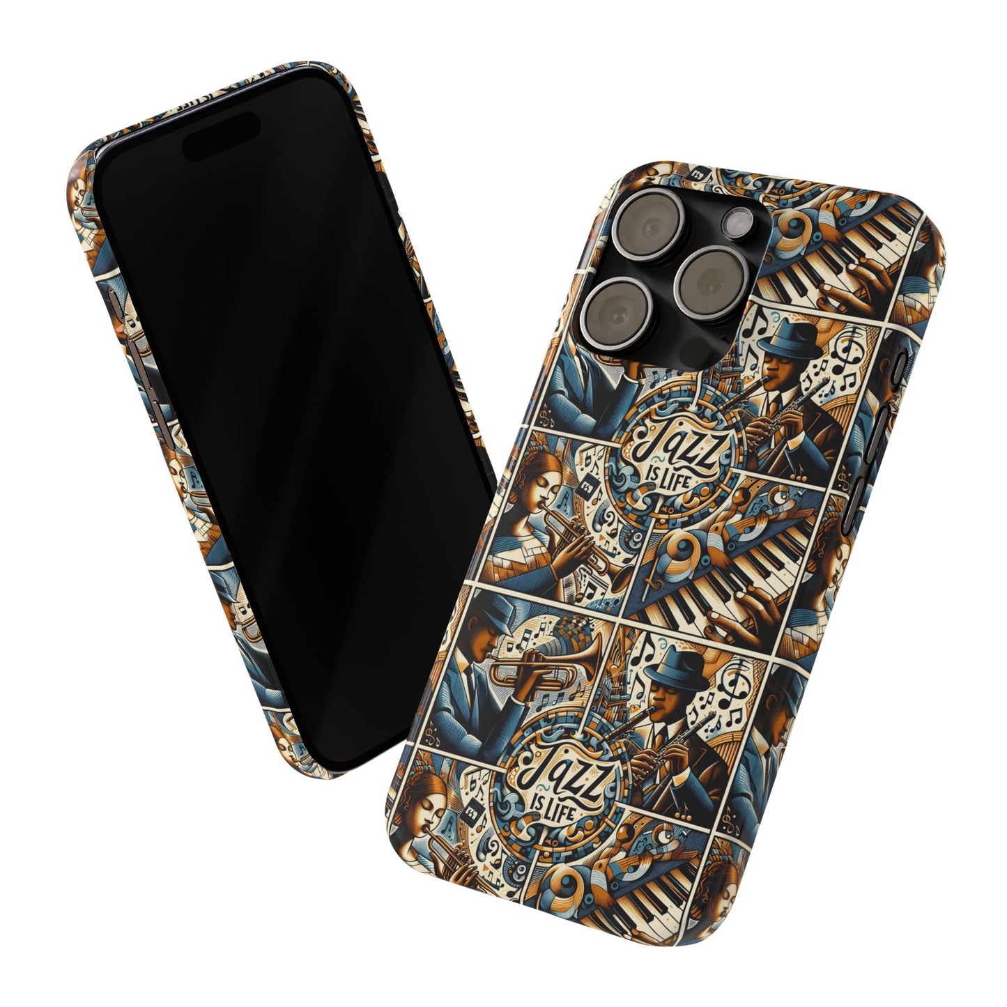 iPhone Slim Phone Cases - Jazz Is Life