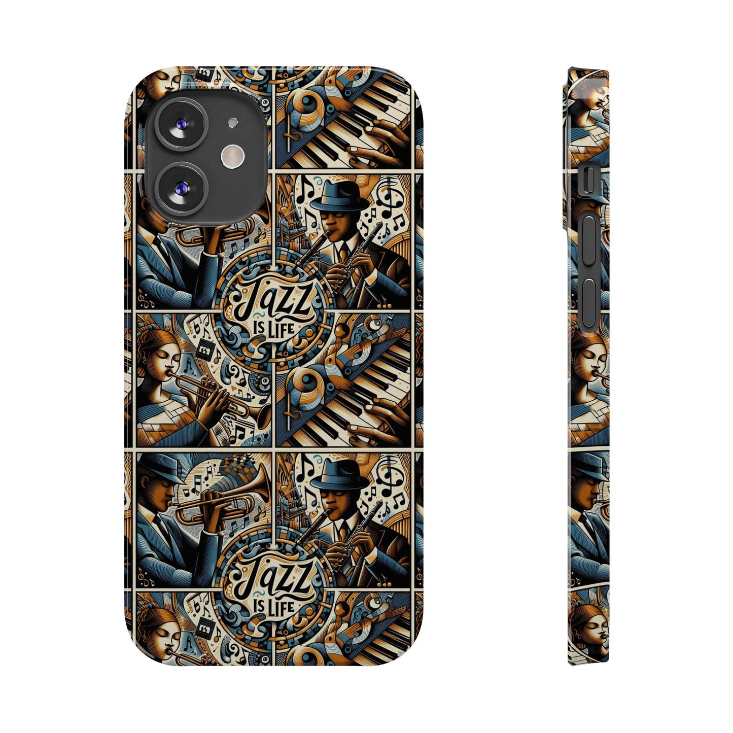 iPhone Slim Phone Cases - Jazz Is Life