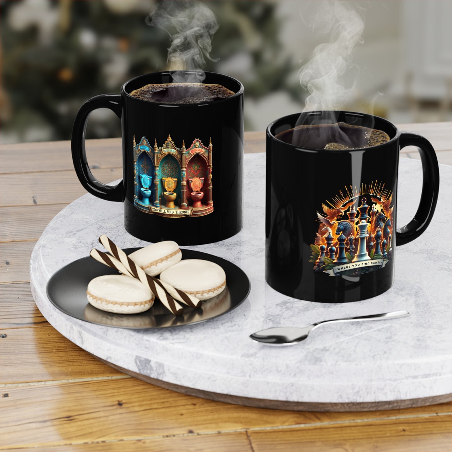 Where You Find Games, You Will Find Thrones, 11oz Black Coffee Mug