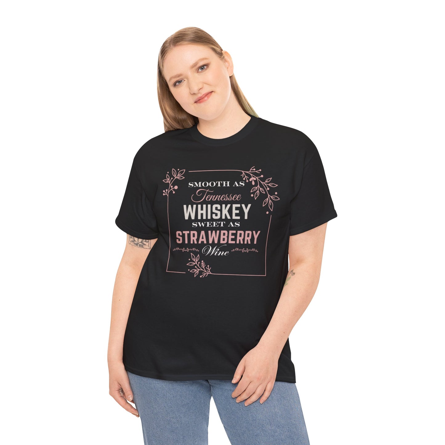 Smooth As Tennessee Whiskey.........Unisex Heavy Cotton Tee