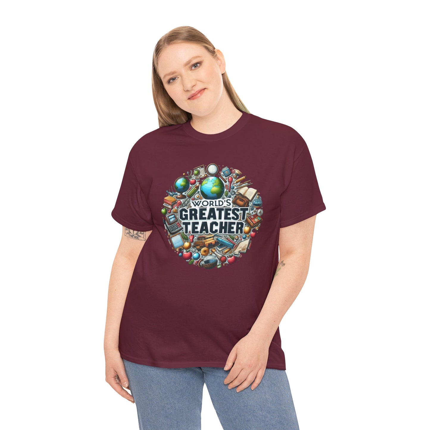 World's Greatest Teacher - Unisex Heavy Cotton Tee (G3)